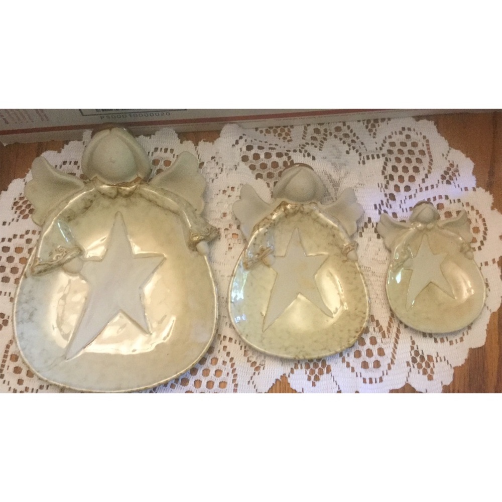 Brand New Adorable Pottery Stackable Angels